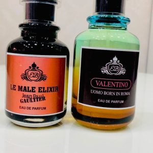 JPG LE MALE ELIXIR EDP & VALENTINO UOMO BORN IN ROMA 50ML FOR MEN