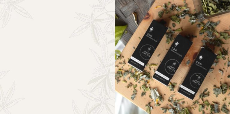 Perfume boxes with green botanicals